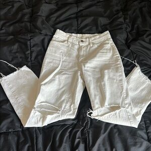 Off White Straight Leg Jeans